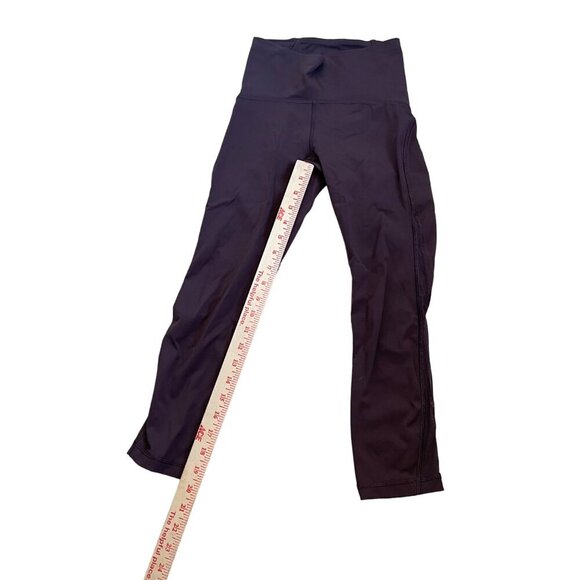 Lululemon Train Times Size 2 Purple Pant Leggings Mesh Side Panel - Picture 6 of 11